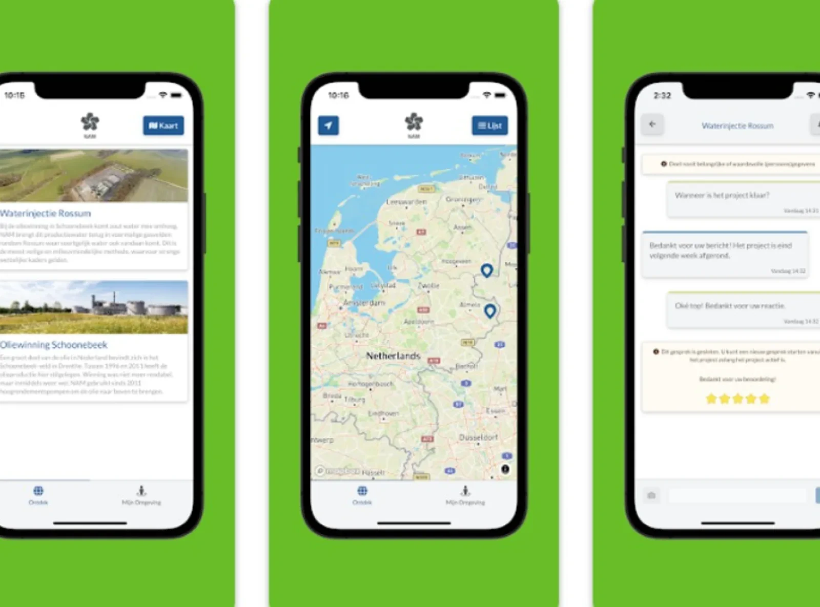 NAM dichter bij mensen dankzij eigen ‘omgevingsapp’