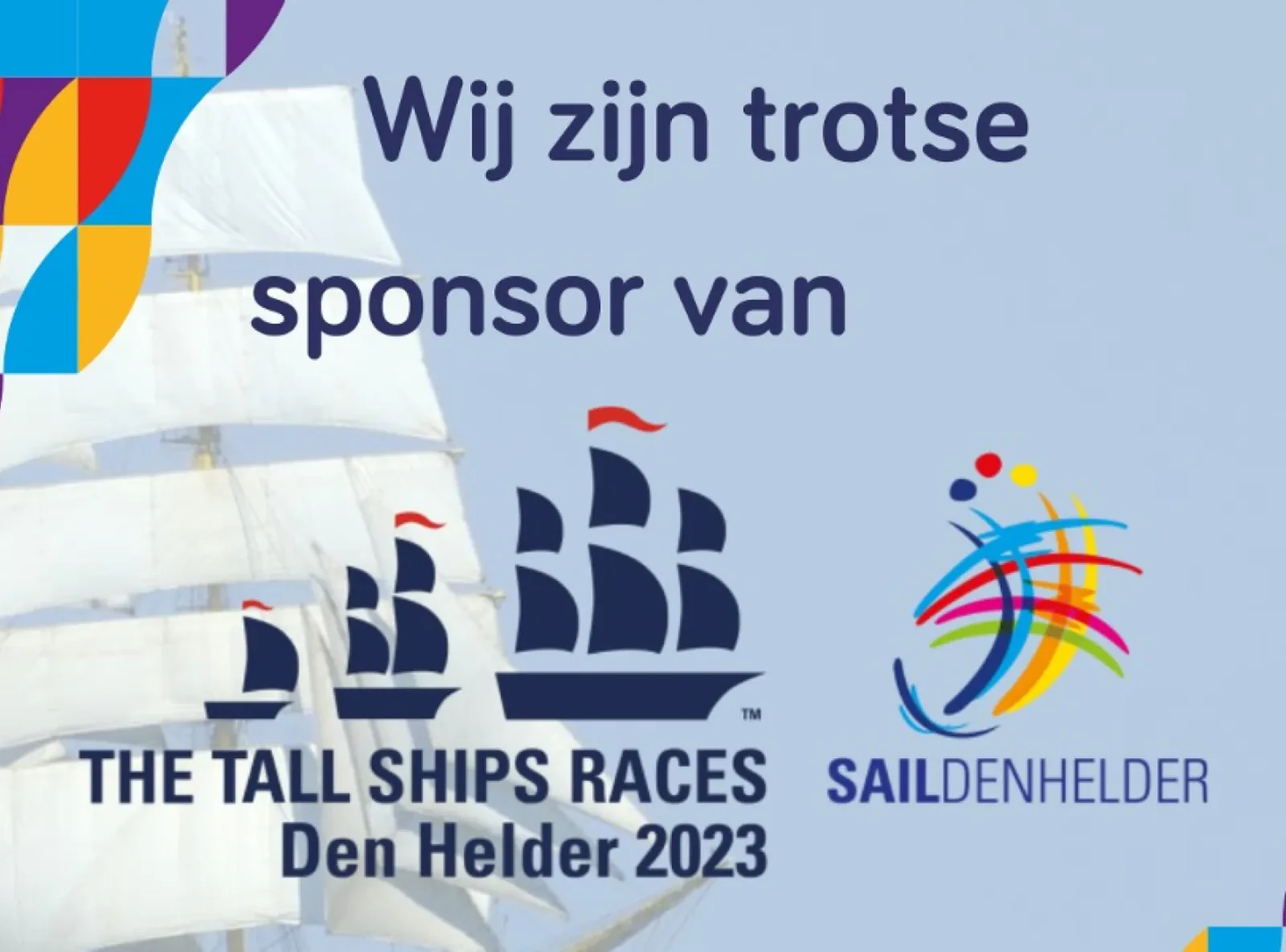 Element NL trotse sponsor van Sail Den Helder