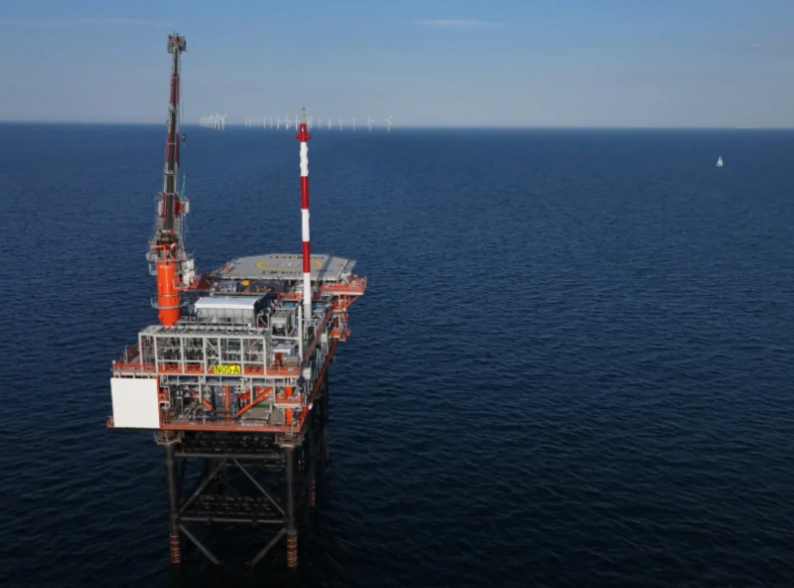 Primeur op de Noordzee: N05-A draait als eerste gasplatform volledig op offshore windenergie