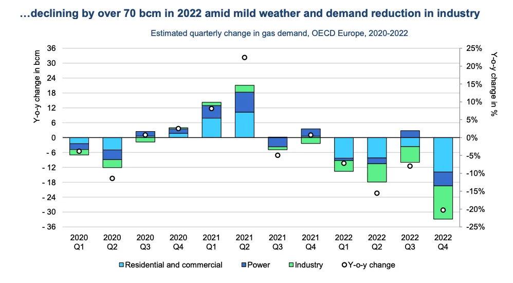 Verbruik aardgas EU 2022